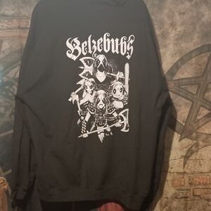 Tultex Black Graphic Crewneck Sweater